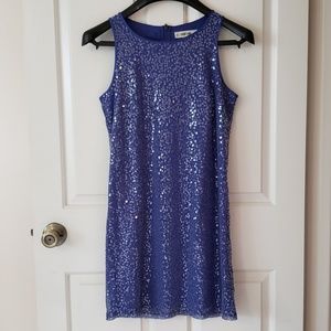 3/$30 Periwinkle sequined dress